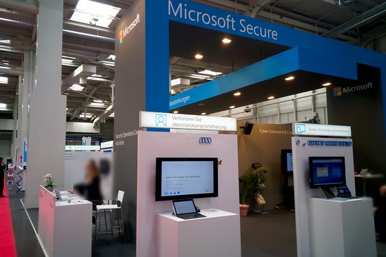 Der Stand Microsoft Secure, CeBIT 2017