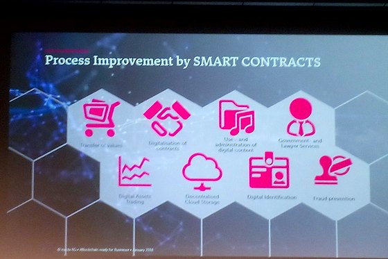 Vortrag ueber Smart Contracts, Februar 2018