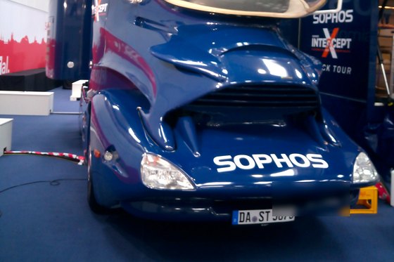 Das Rallyefahrzeug von Sophos, CeBIT 2017