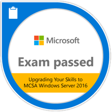 Abzeichen Exam 743 Upgrading to MCSA Windows Server 2016