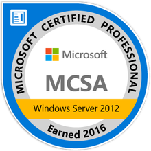 Abzeichen MCSA Windows Server 2012