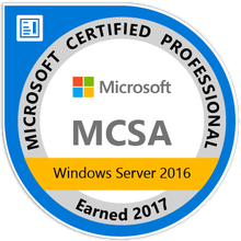 Abzeichen MCSA Windows Server 2016